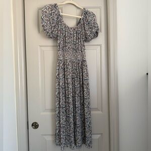 Madewell Floral Puff Sleeve Dress